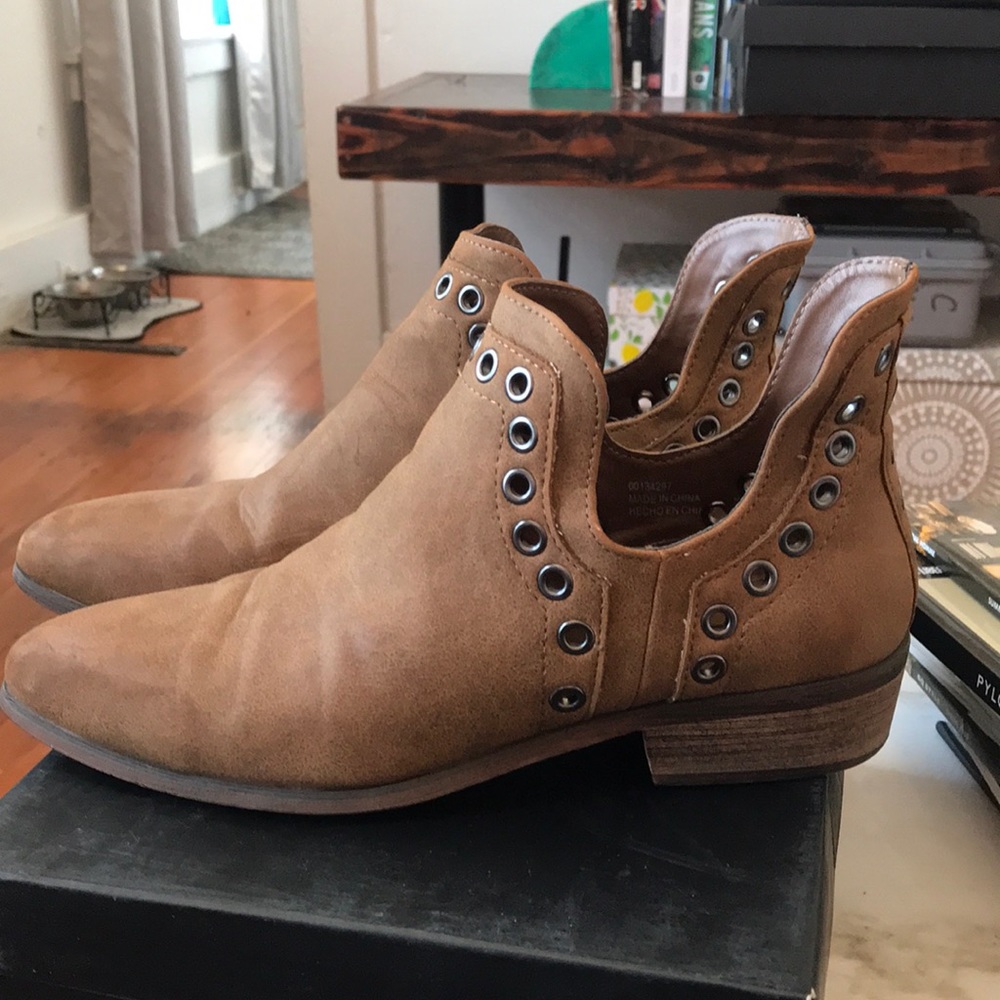 Tan Ankle Booties